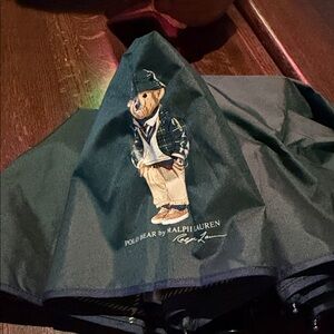 Ralph Lauren Green Polo Bear Umbrella